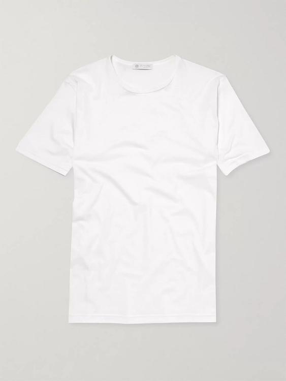 White t-shirt from Sunspel