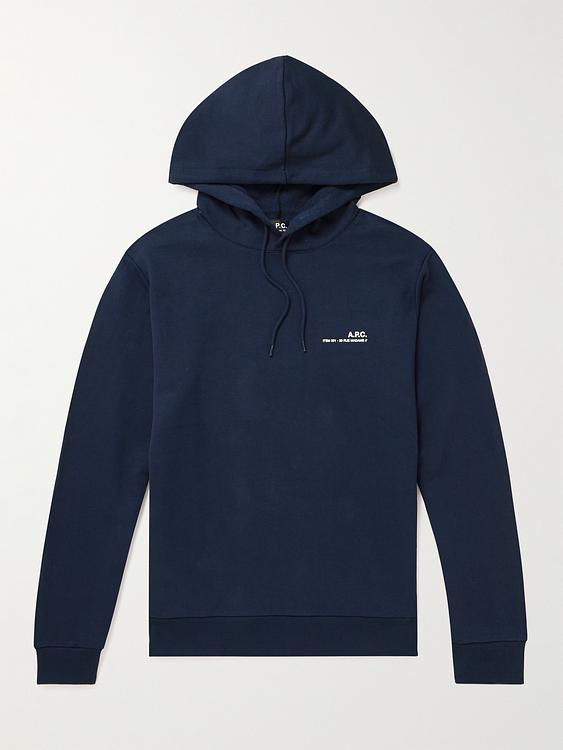 Dark blue hooded sweatshirt from A.P.C