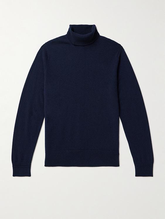 Dark blue turtleneck from Mr P.