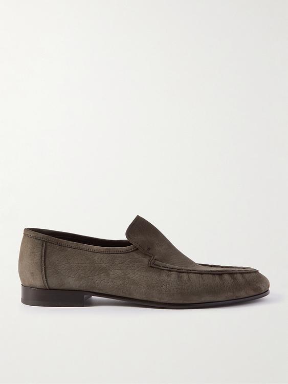 Dark brown loafers from The Row