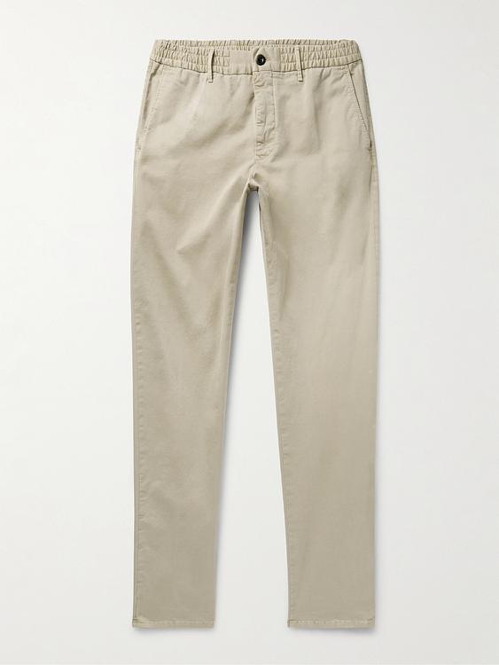 Taupe chinos from Incotex