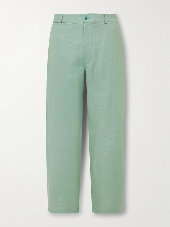 Green chinos from De Bonne Facture