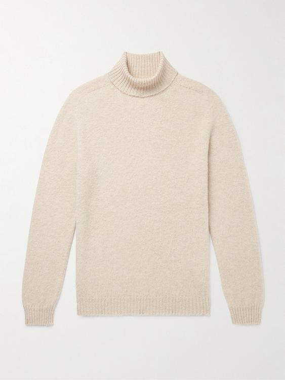 Beige turtleneck from Boglioli