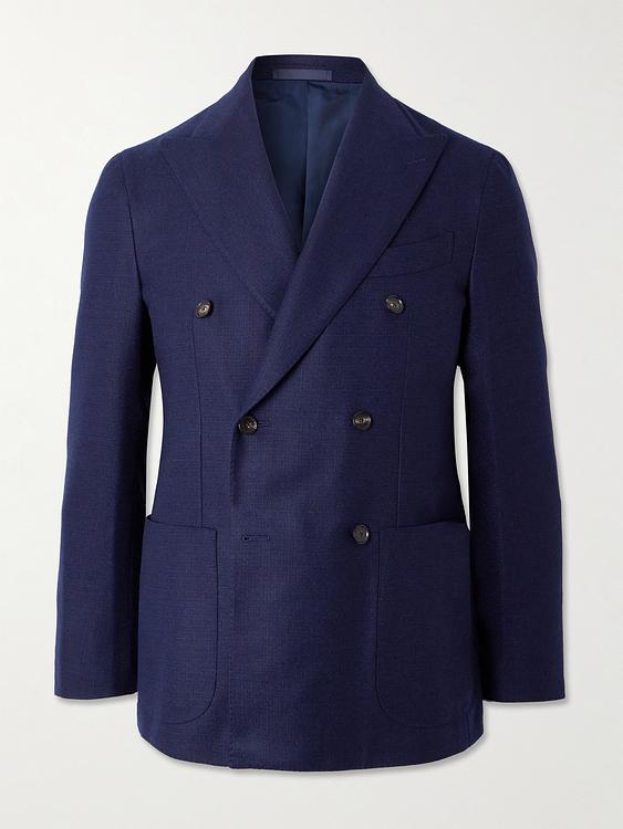 Dark blue coat from Caruso