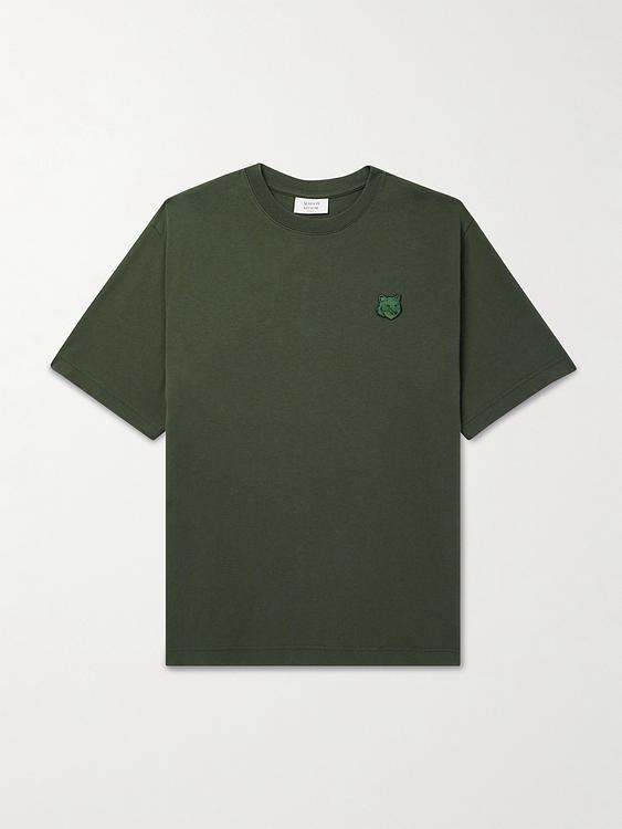 Dark green t-shirt from Maison Kitsuné