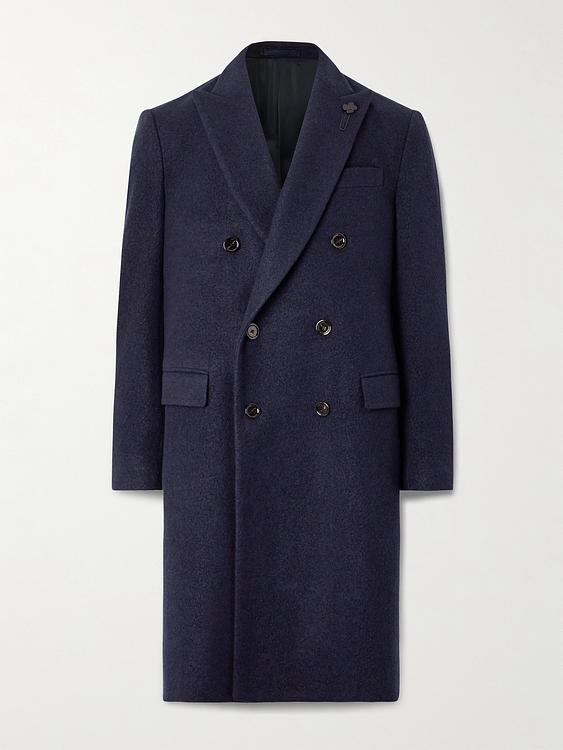 Dark blue coat from Lardini