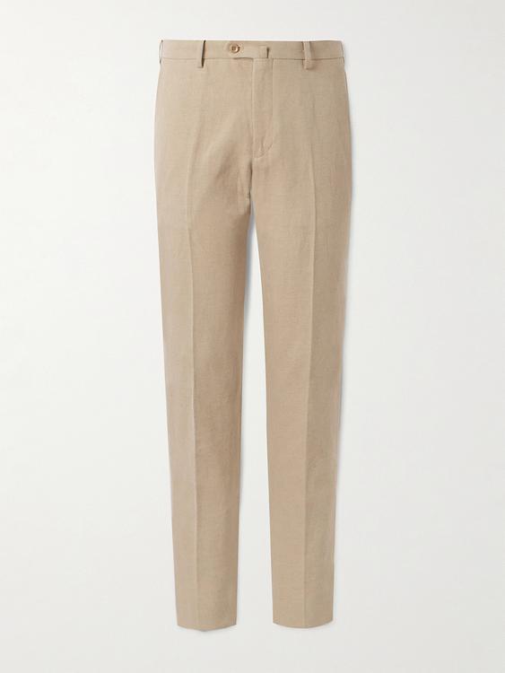 Taupe chinos from Loro Piana