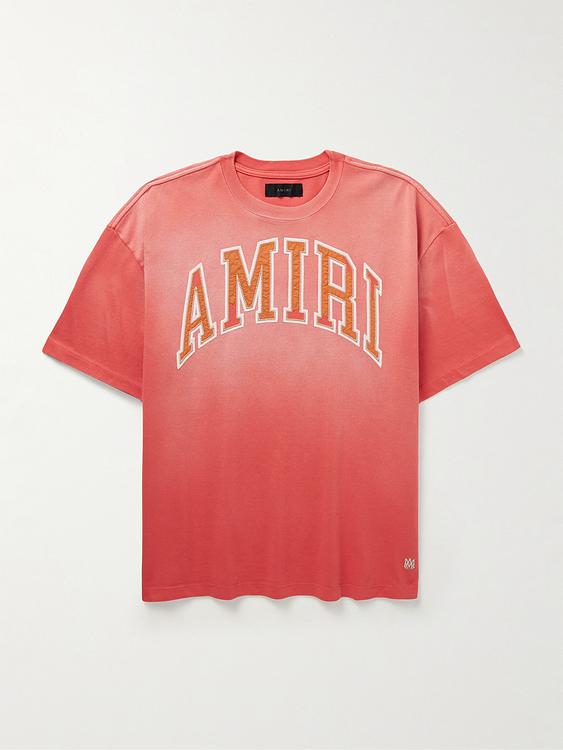 Print red t-shirt from Amiri