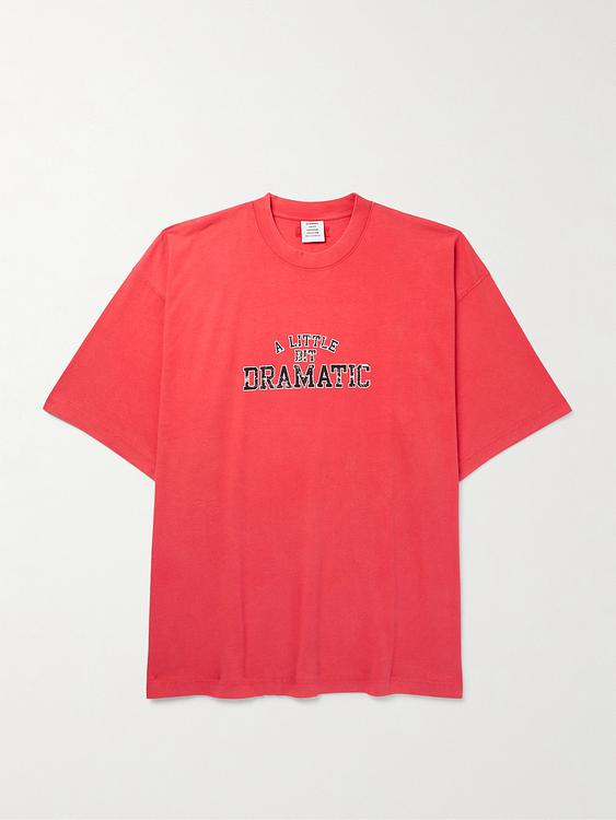 Print red t-shirt from Vetements