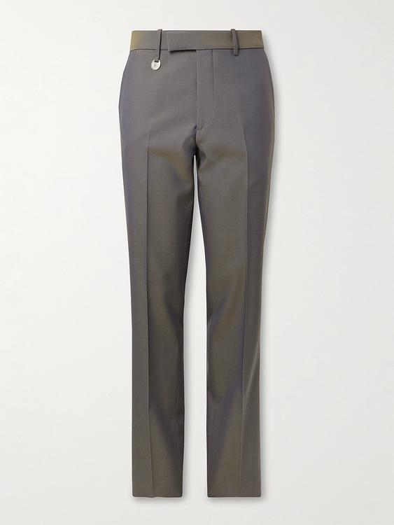 Dark green suit trousers from Burberry