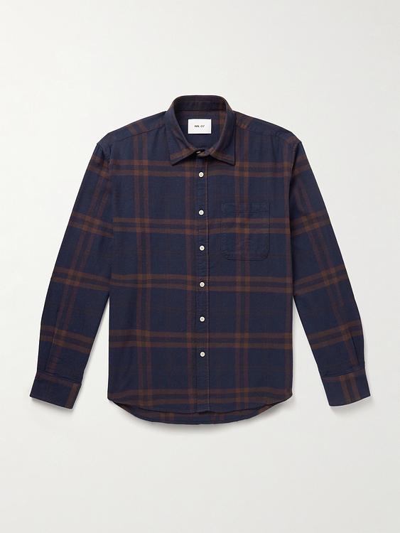Checkered black flannel shirt from NN07