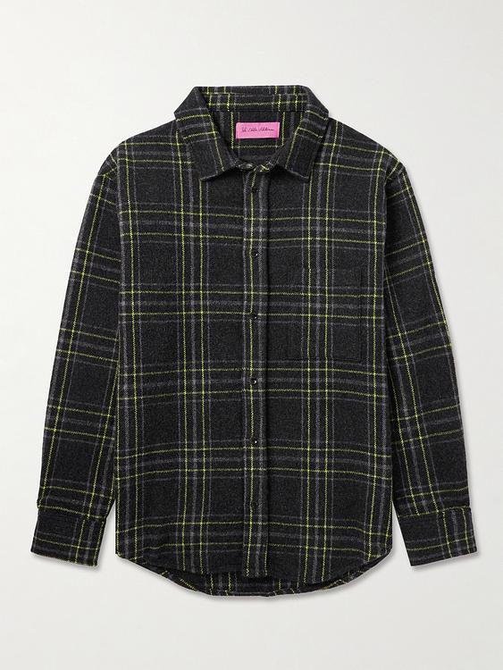 Checkered black flannel shirt from The Elder Statesman