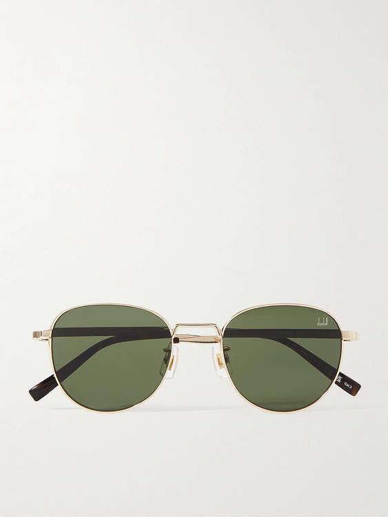 Grey round frame sunglasses from Dunhill